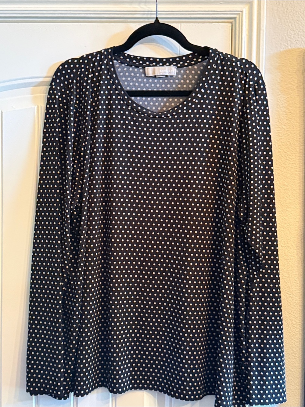 MICHAEL Michael Kors Black Long Sleeve Polka Dot Dress